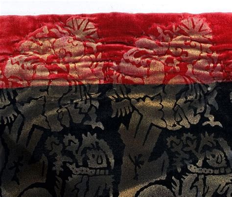 Hand Stenciled Fabric
