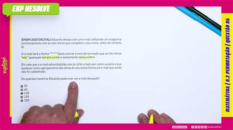 Eduardo Deseja Criar Um E Mail - EDUARDO DESEJA CRIAR UM E-MAIL UTILIZANDO UM ANAGRAMA EXCLUSIVAMENTE ...