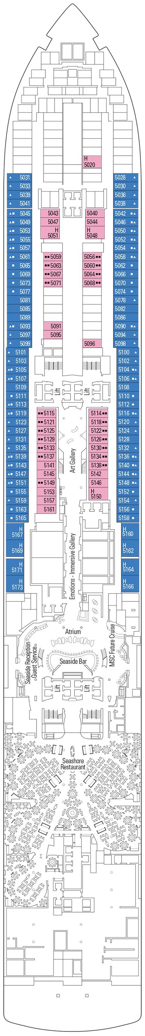 Deck Plans - MSC Seaside - Planet Cruise