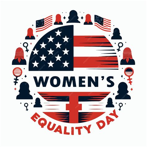 Premium Vector Womens Equality Day Flat Vector Illustration