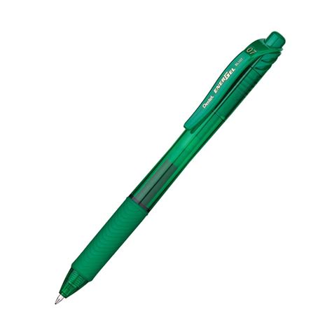 Energel X Retractable Liquid Gel Pen Green Penbl107d Pentel Of