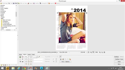 Duda Tutoriais Como fazer calendário no PhotoScape