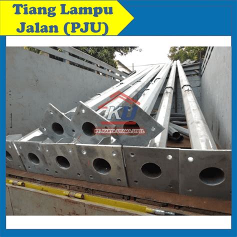 Harga Tiang Lampu Pju Oktagonal Dan Hexagonal Galvanis Hotdeep Tinggi