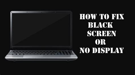 Laptop No Display Black Screen Blank Screen On Startup How To Fix