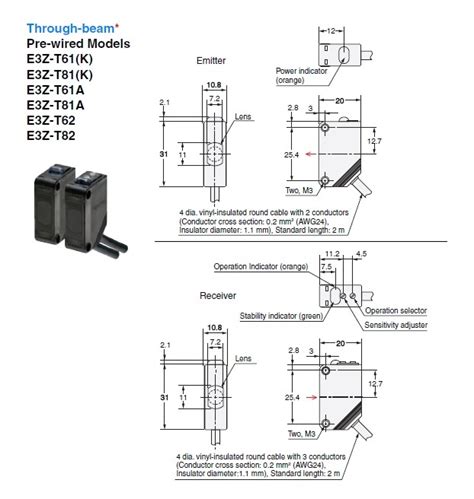 E3z T61 2m Omron Industrial Automation