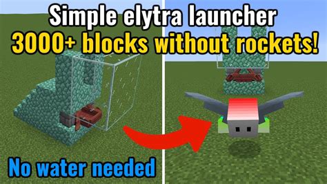 Elytra Launcher Tutorial Nether Safe No Water Required Works In