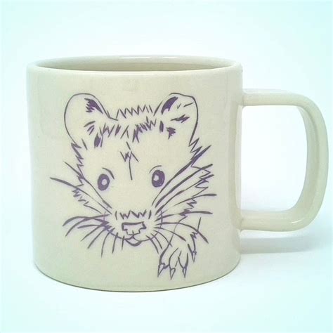 Handmade Ceramic Rat Mug Rat Art Rat Decor Coffee Mug Tea Mug Wine