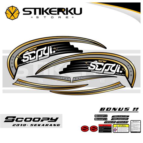 Jual Striping All Scoopy Grafis Simple Thailook Scoopy Fi Karbu