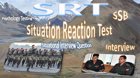 Srt Situation Reaction Test Psychology Testing Questions Ssb Army