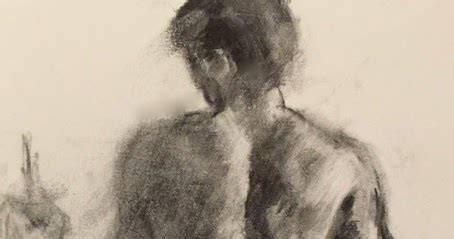 Connie Chadwell S Hackberry Street Studio Male Nude Original Charcoal Drawing