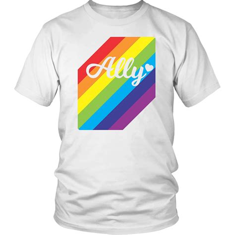 Pin On Ally Lgbtq Gay And Lesbian Pride Rainbow Shirt