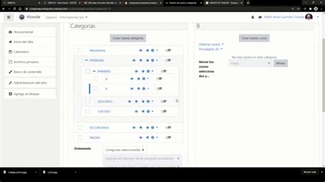 Crear Categorias Y Cursos Moodle YouTube