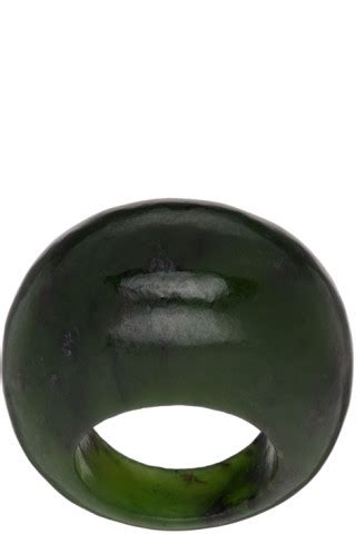 Green Medium Jade Donut Ring By Sophie Buhai On Sale