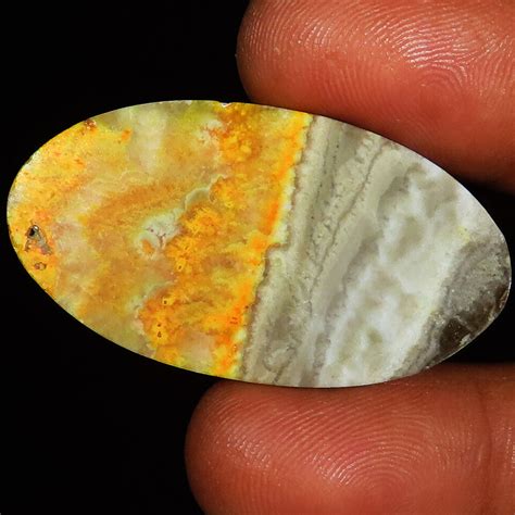 X X Mm Size Cts Natural Bumble Bee Jasper Oval Cabochon