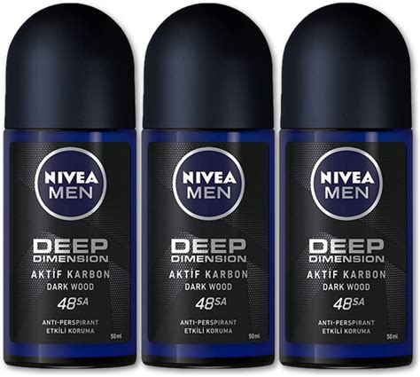 Amazon Nivea For Men Deodorant Roll On Dimension Dark Wood Anti