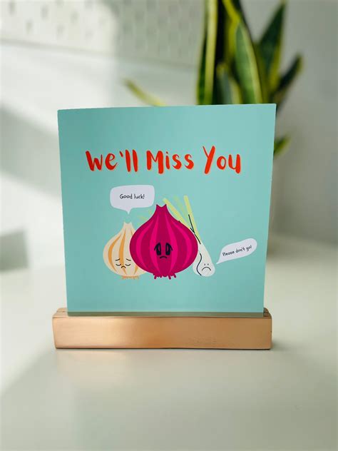 Leaving Card For Friend We Ll Miss You Card Goodbye Etsy