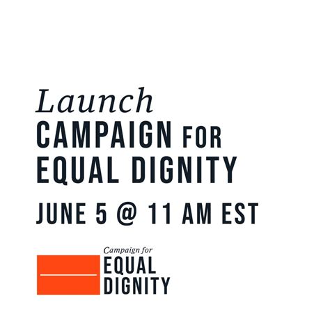 Launch Campaign For Equal Dignity National Center For Civil And Human