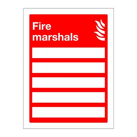 Fire Marshals Sign British Safety Signs