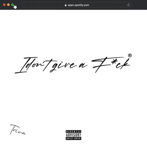I Don T Give A Fuck Single By Triva Spotify