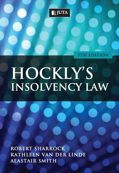 Hocklys Insolvency Law Welcome To Dc Books