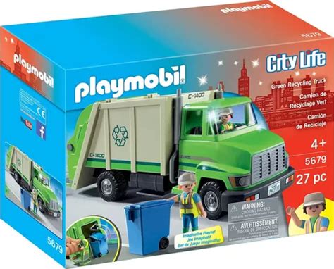 Playmobil Camión De Basura Reciclaje Residuos Contenedor Envío gratis