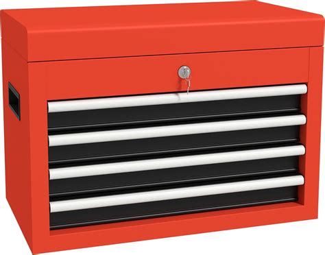 Durhand Drawer Tool Box With Metal Latch Closure And Ball Bearing