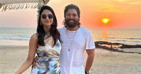 Allu Arjun Poses With His Wife Sneha Reddy In Goa TechnoCodex