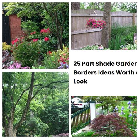 25 Part Shade Garden Borders Ideas Worth a Look | SharonSable