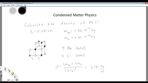 Condensed Matter Physics Intro Numerade