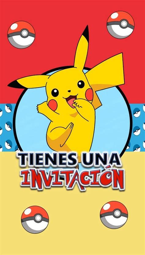 Ideas De Invitaciones De Pokemon Invitaciones De Pokemon