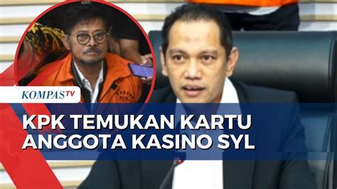 KPK Bakal Usut Kartu Keanggotaan Kasino Eks Mentan SYL YouTube