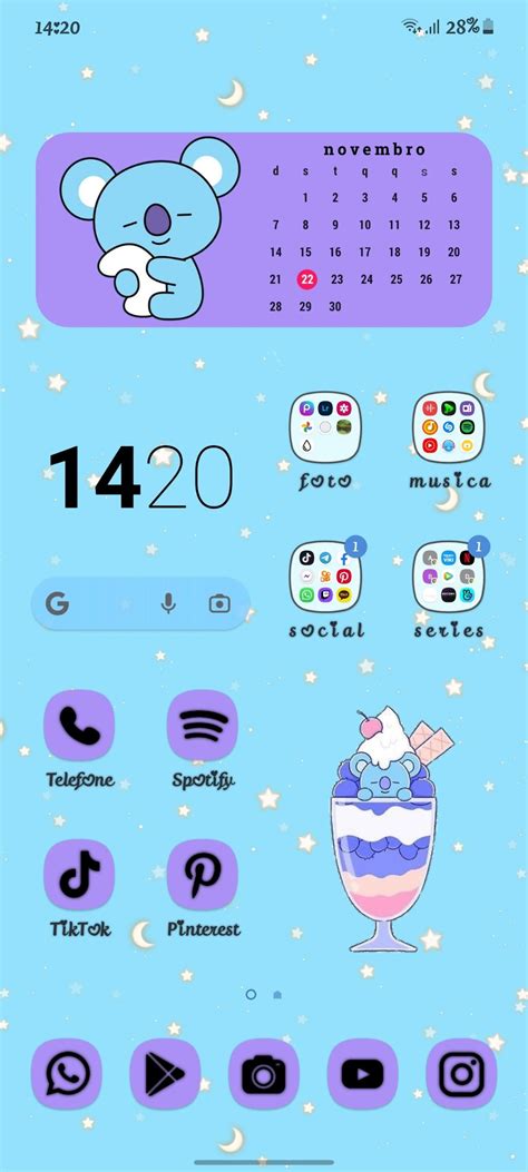 Personalização koya bt21 Homescreen Spotify Word Search Puzzle