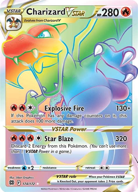 Charizard VSTAR Secret SWSH09 Brilliant Stars Pokemon