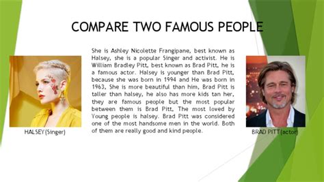 Compare Famous People Pdf