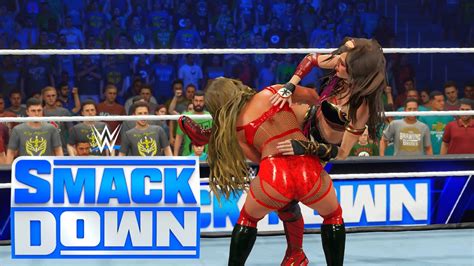 WWE 2K23 SMACKDOWN KAIRI SANE VS MANDY ROSE ELIMINATION CHAMBER