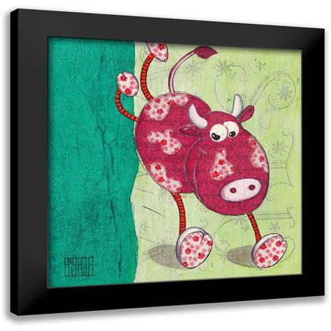 Dahan Sushila 15x15 Black Modern Framed Museum Art Print Titled