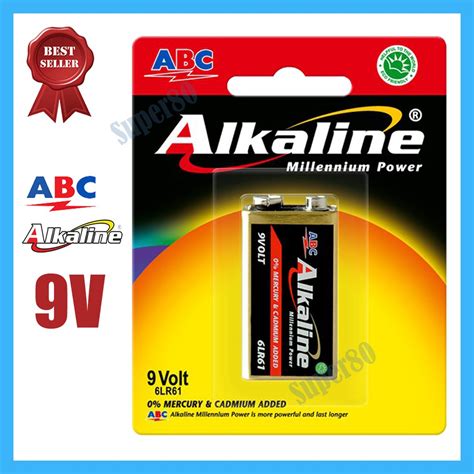 Jual ABC Alkaline 9V Baterai Battery Batre Batere Kotak 9 Volt Shopee