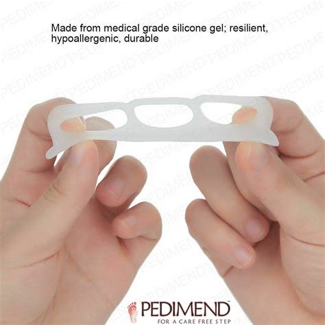 PEDIMEND Silicone Gel Hammer Toe Straightener For Curled Toes 2 PC