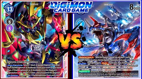 DarkKnightmon Vs Blue Flare Digimon TCG BT10 Tournament YouTube