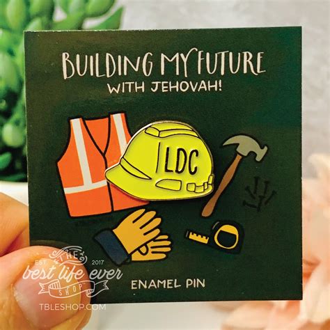 Ldc Hard Hat Soft Enamel Pin 1 Jw Gifts Pioneer Best Life Ever Jw Artofit