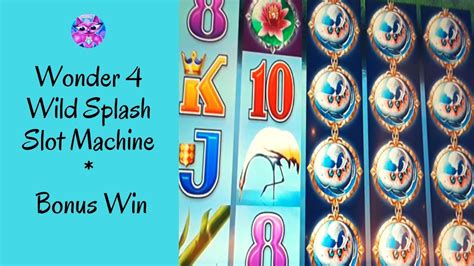 Wonder 4 Wild Splash Slot Machine Bonus Win Mskitty Slot Channel