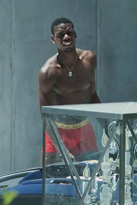 Paul Pogba Shows Off His Eggplant As He Goes Shirtless In New Photos