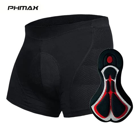 PHMAX Men S Pro Cycling Underwear Mountain Bicycle Cycling Shorts Black