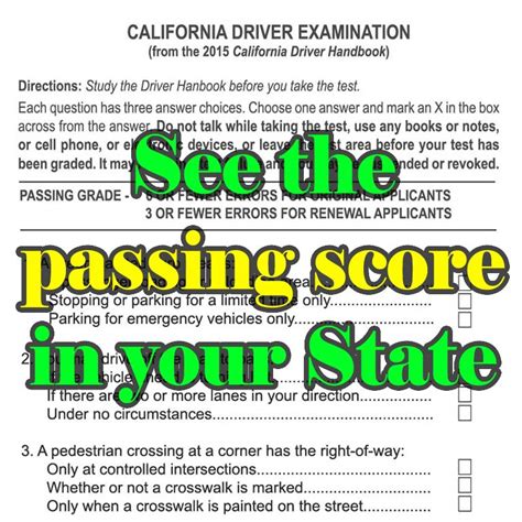 United States Permit And License Passing Scores