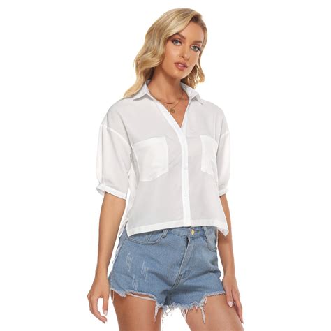 Womens V Neck Blouse E