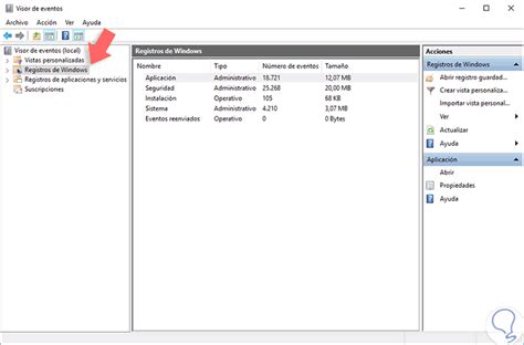 Abrir Visor De Eventos Y Sucesos Windows 10 LOG Solvetic