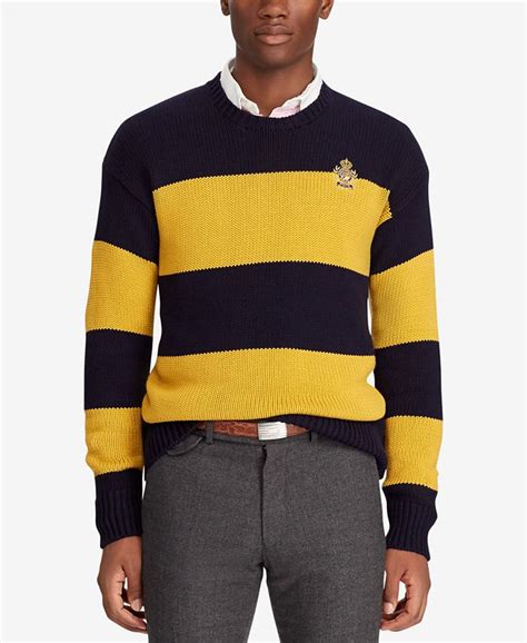 Polo Ralph Lauren Mens Striped Sweater Macys