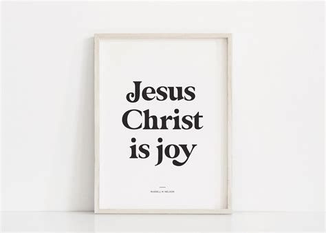 Jesus Christ Is Joy Latter Day Saint Wall Art General Conference