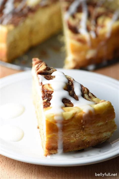 Cinnamon Roll Cheesecake Belly Full