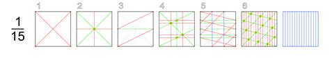 A4 Divided Into 7 Equal Parts